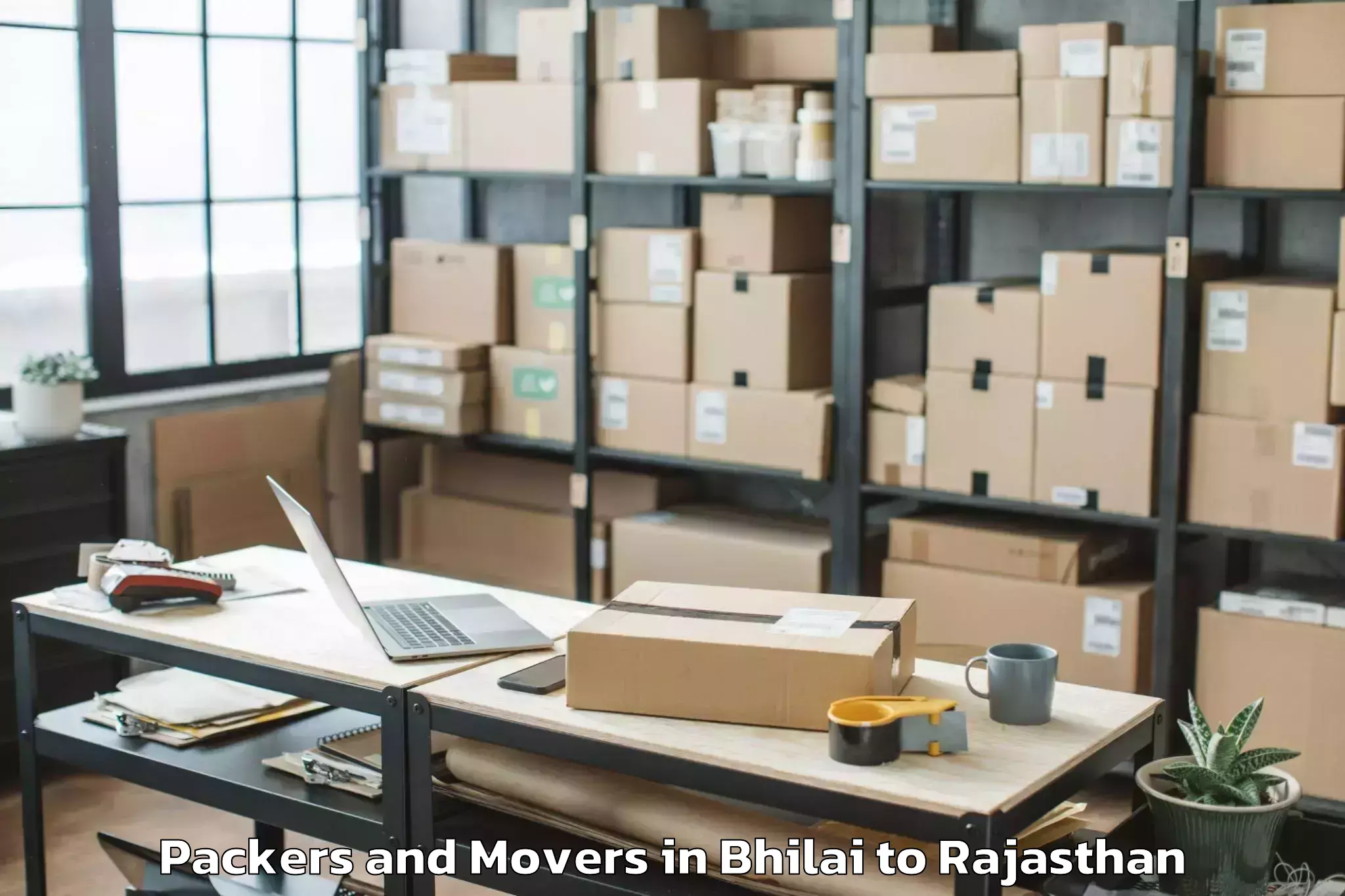 Reliable Bhilai to Alwar Packers And Movers